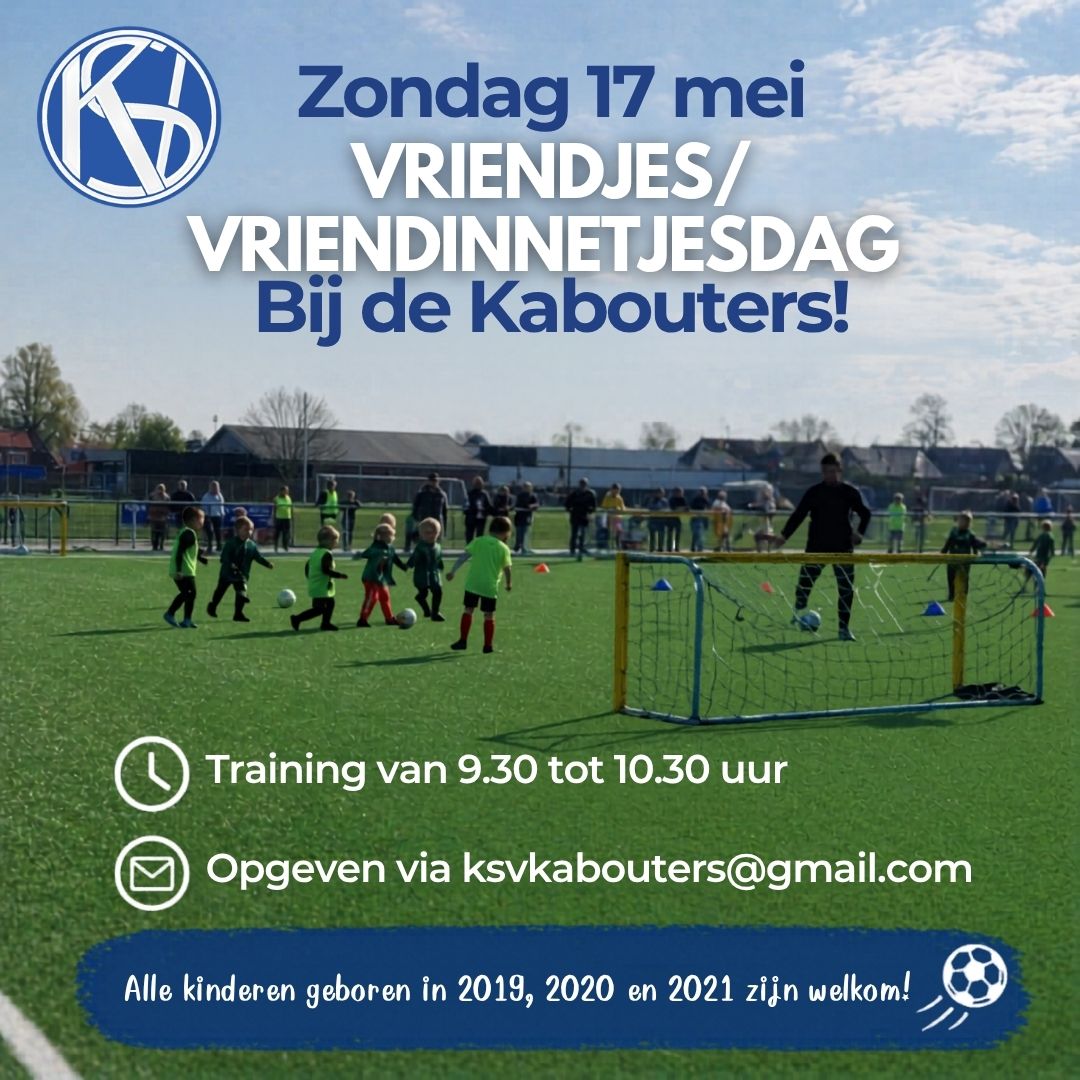 Zondag 17 mei vriendjes/vriendinnetjes kaboutertraining
