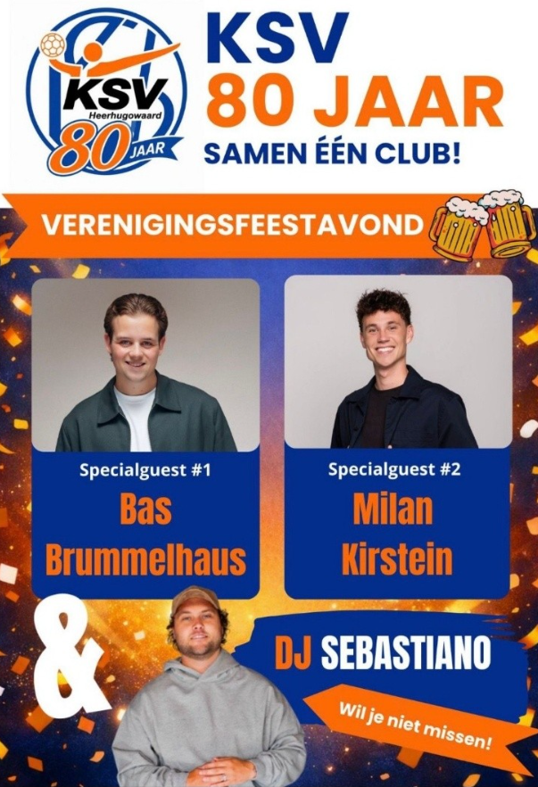 KSV Verenigingsfeest avond voor leden